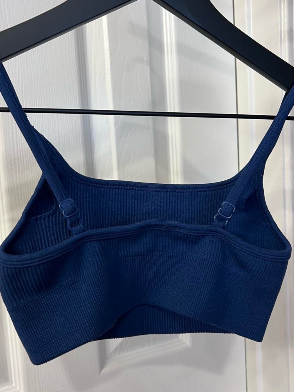BO+TEE Navy Ribbed Cropped Tank - Picture 4 of 5